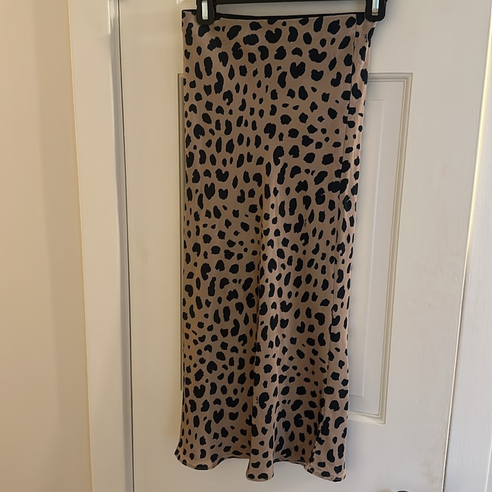 Realisation Par Silk Midi Skirt